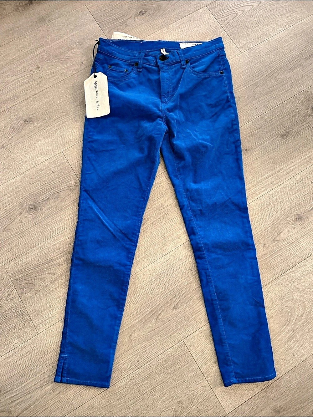 rag & bone Skinny Jean Skinny Jeans in Blue Waist 29 NWT